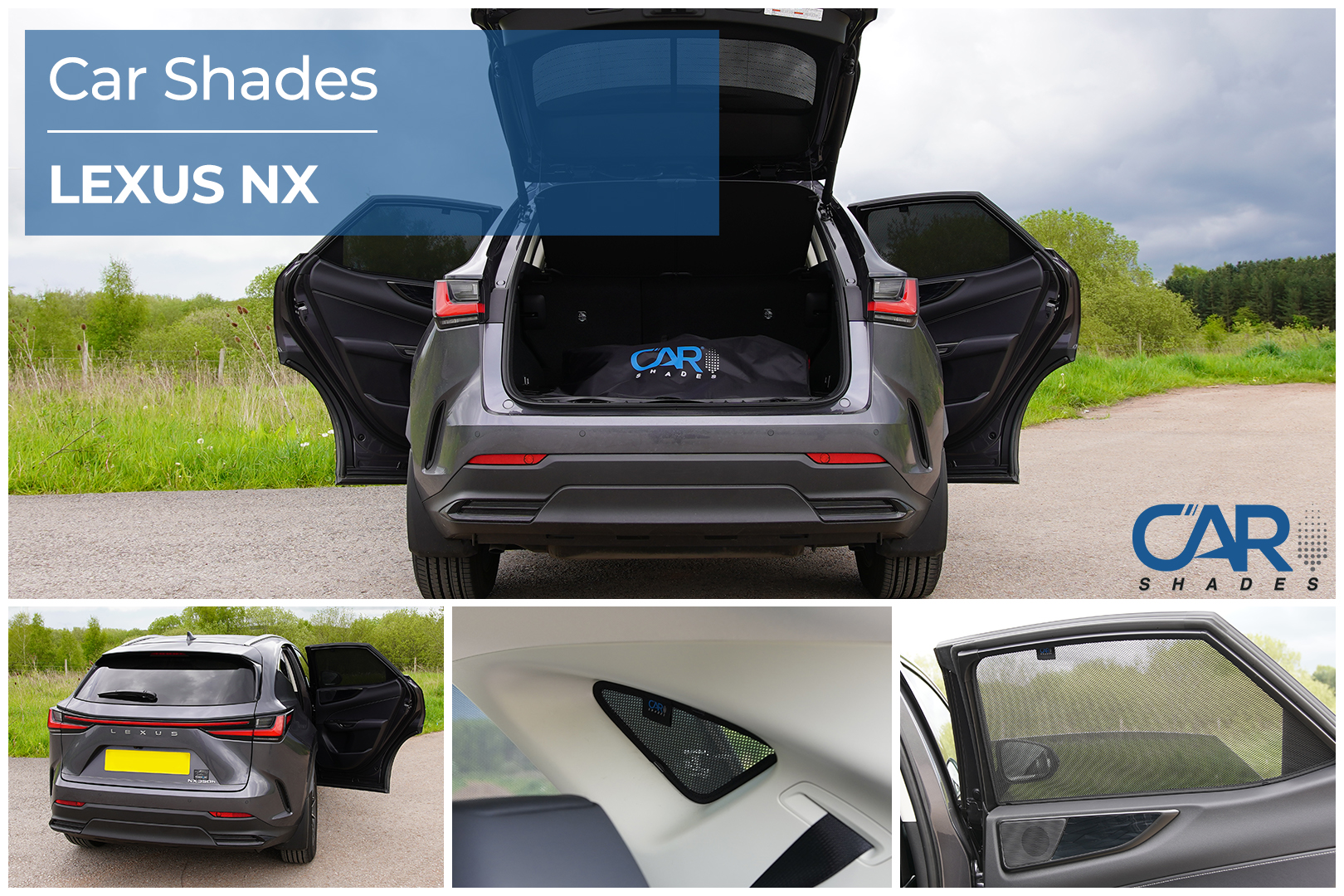 Car Shades - Rear Door Set