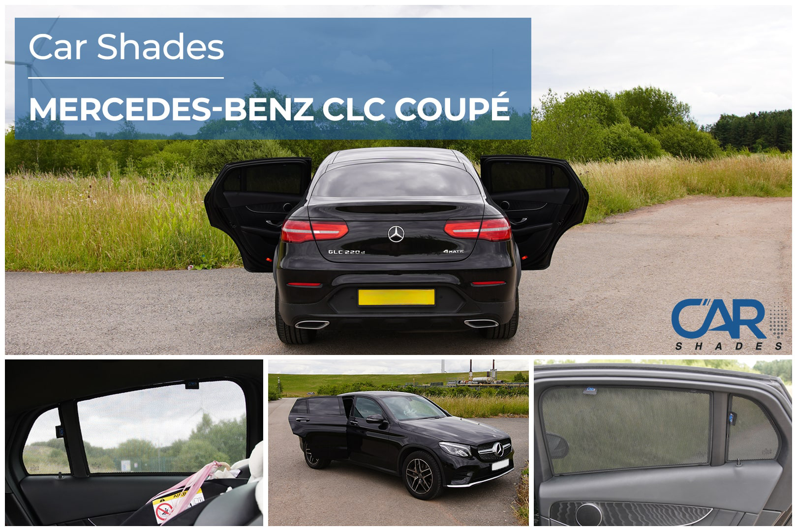 Car Shades - Rear Door Set