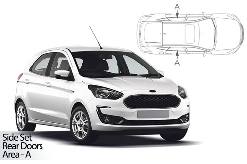 UV Car Shades Ford Ka+ 2016-2021 Rear Door Set