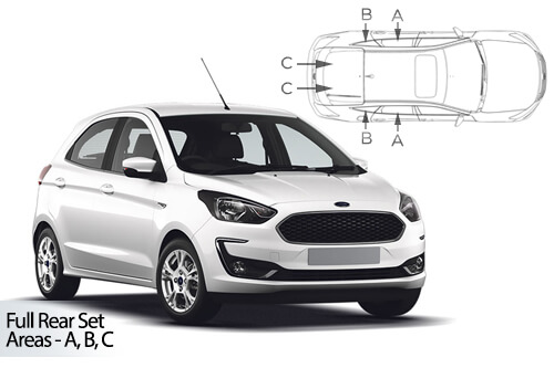 Car Shades Ford Ka+	5 door 2016-2021 Full Rear Set