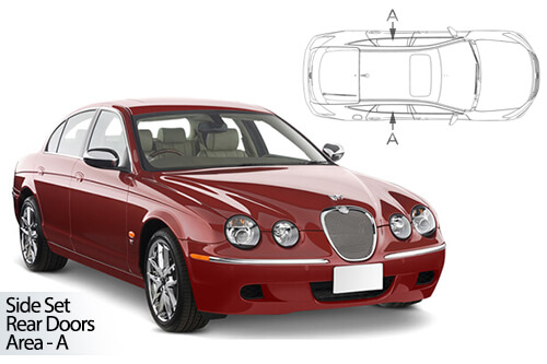 Car Shades Jaguar S Type 4dr 99-08 Rear Door Set