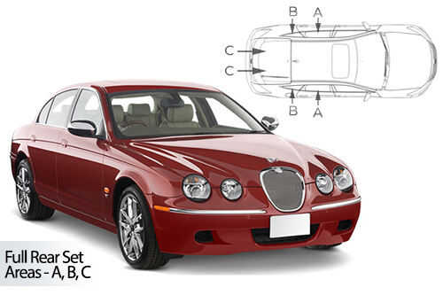 Car Shades Jaguar S Type 4dr 99-08 Full Rear Set
