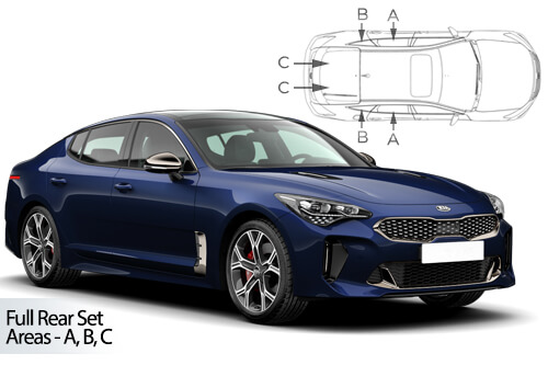 Car Shades Kia Stinger 5dr 2018> Complete Rear Set