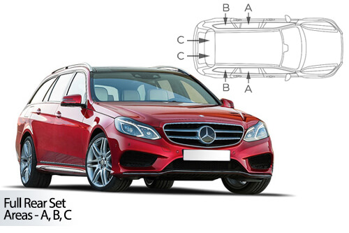 UV Car Shades - Mercedes E-Class Estate 09-16 S212 Full Rear Set