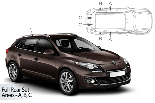 Car Shades Renault Megane Estate 08-16 Full Rear Set