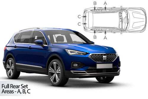 Car Shades Seat Tarraco 5dr 2018> Full Rear Set