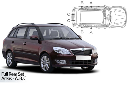 Car Shades Skoda Fabia Estate 07-14 Full Rear Set