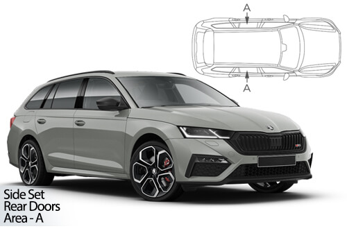 UV Privacy Car Shades - Skoda Octavia Estate 2019> Rear Door Set