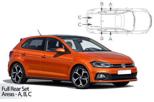Car Shades VW Polo 2017> 5 Door - Full Rear Set